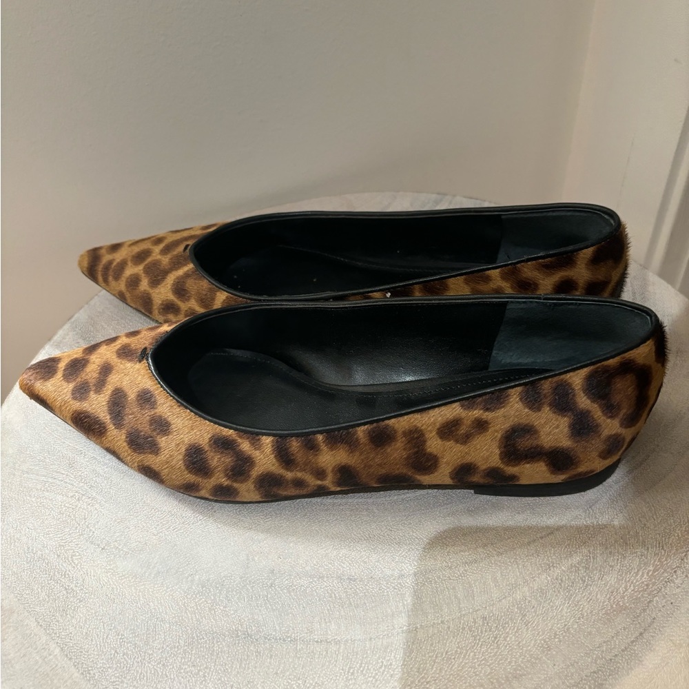 5.5 Marc Fisher pony hair flats